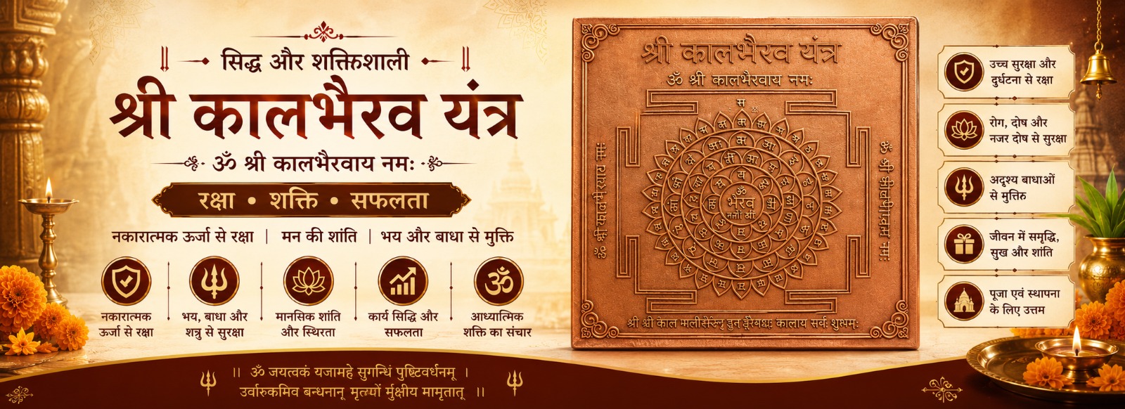 Vedic consecration ritual of copper yantra